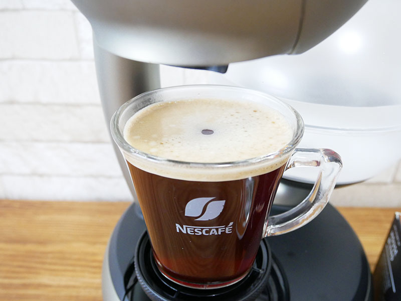 【レビュー】ドルチェグスト「エスペルタ」の使い方：コーヒーの完成